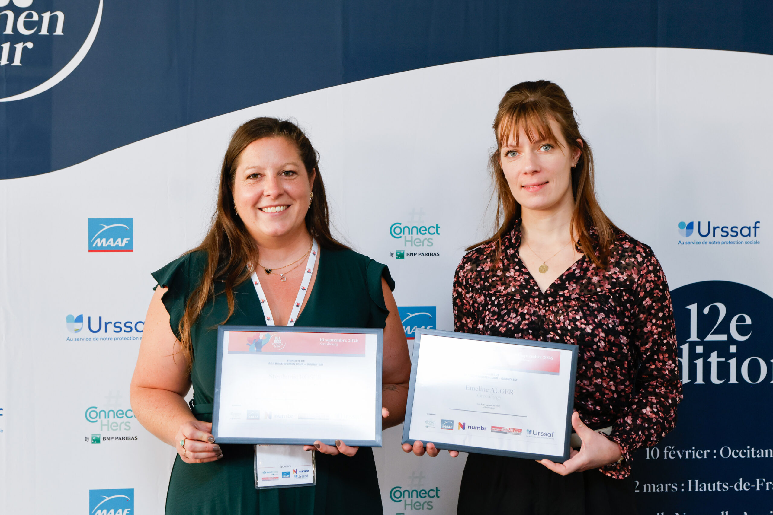 Emeline Auger et Stéphanie Roser rejoignent les finalistes nationales des Be a boss Awards 2026 !