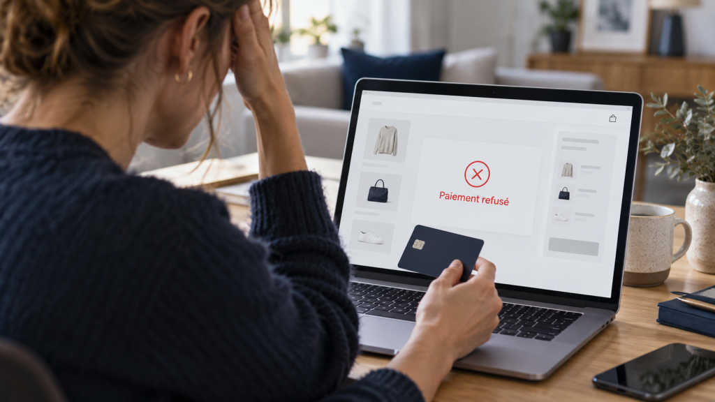 Paiement refusé, client perdu